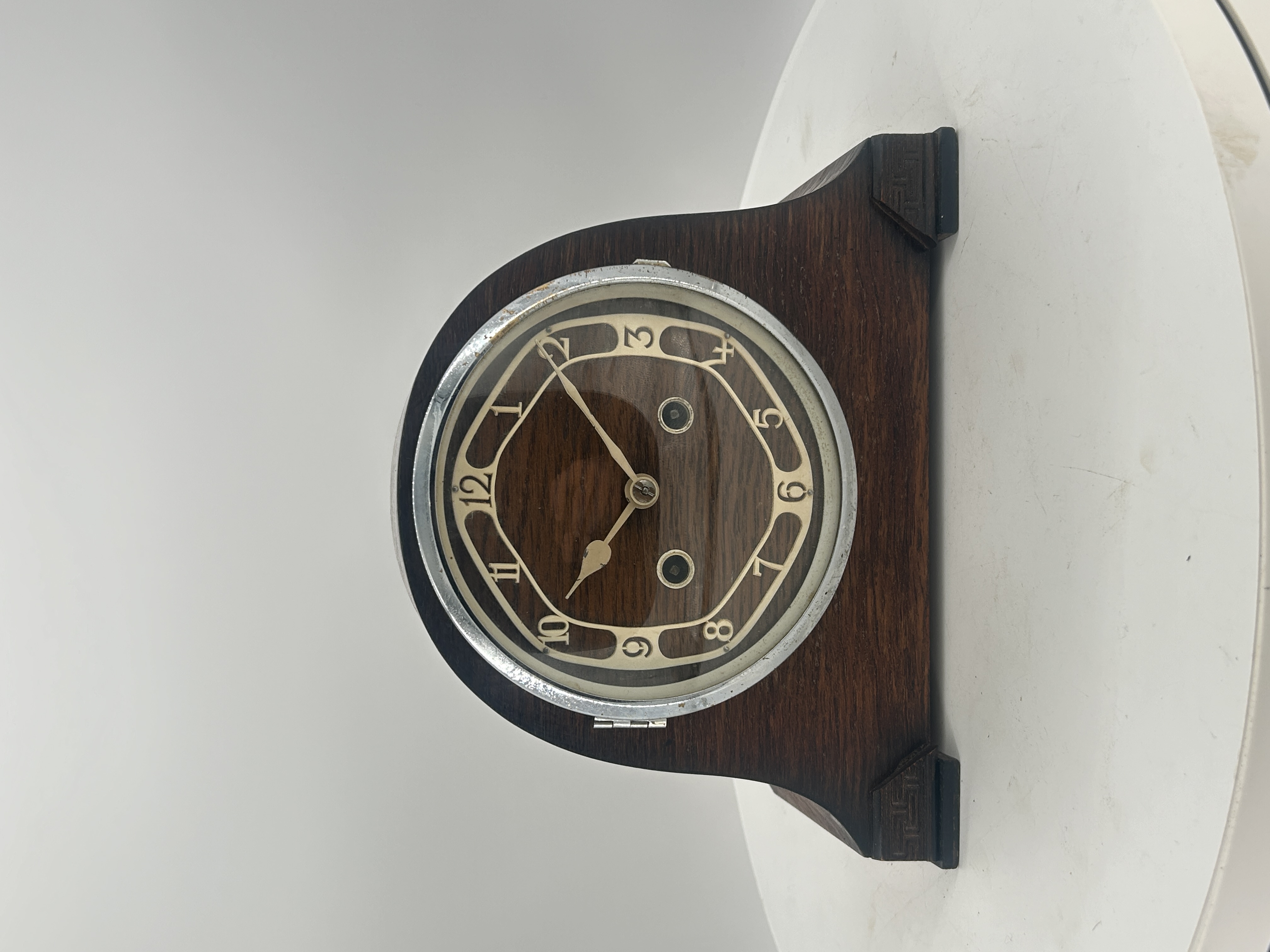 Stylish Retro Mantel Clock – ca1920 Mantel Clock Antique Clocks 12